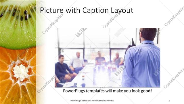 Picture with Caption presentation slide layout