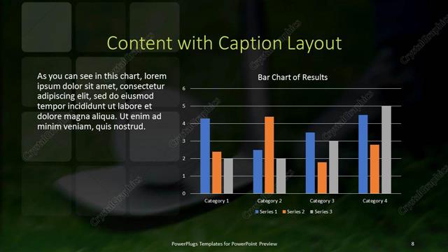 Content with Caption presentation slide layout