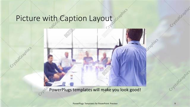 Picture with Caption presentation slide layout
