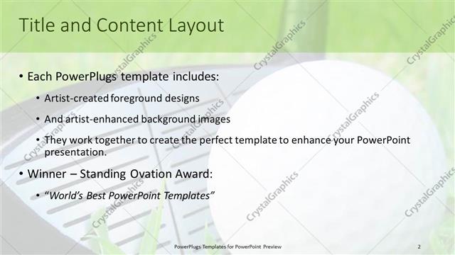 Title and Content presentation slide layout