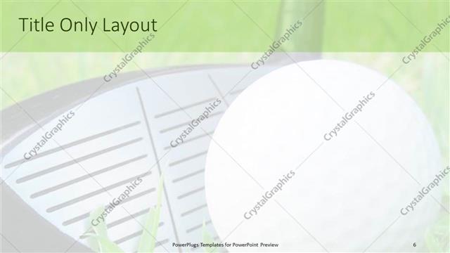 Title Only presentation slide layout