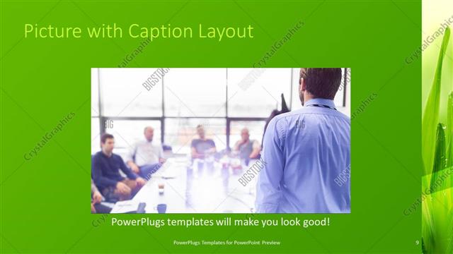 Picture with Caption presentation slide layout