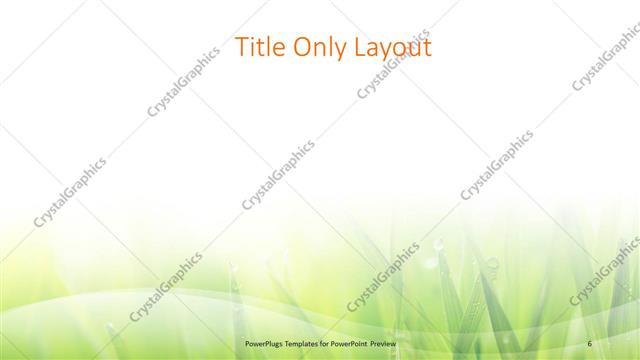 Title Only presentation slide layout