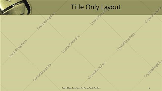 Title Only presentation slide layout