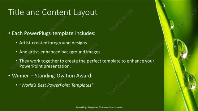 Title and Content presentation slide layout