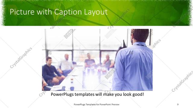 Picture with Caption presentation slide layout