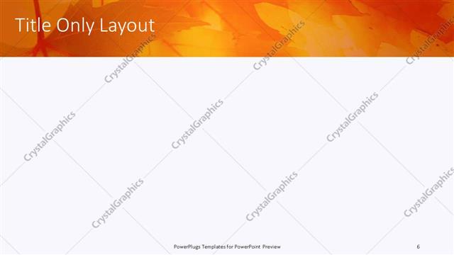 Title Only presentation slide layout