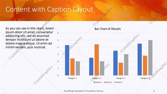 Content with Caption presentation slide layout