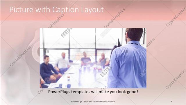 Picture with Caption presentation slide layout