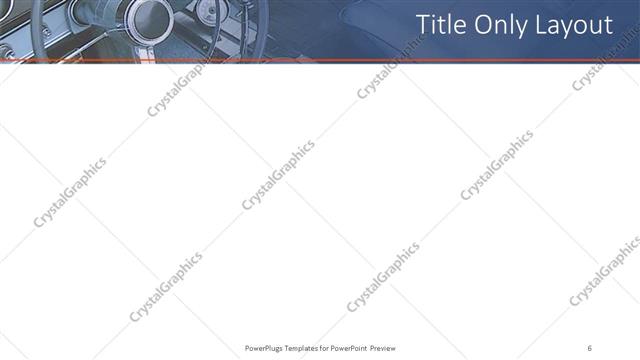 Title Only presentation slide layout