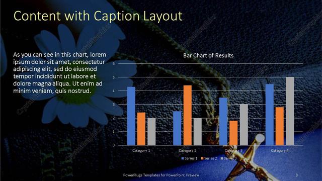 Content with Caption presentation slide layout