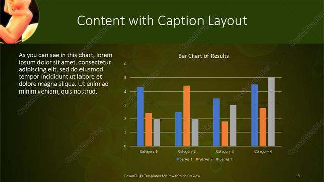 Content with Caption presentation slide layout