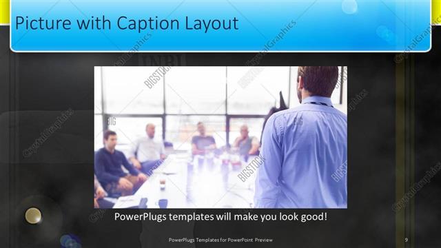 Picture with Caption presentation slide layout