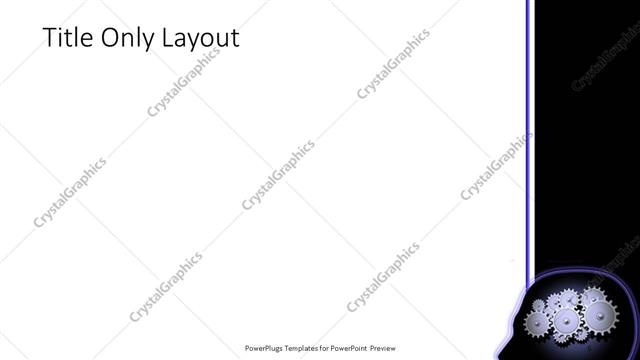 Title Only presentation slide layout