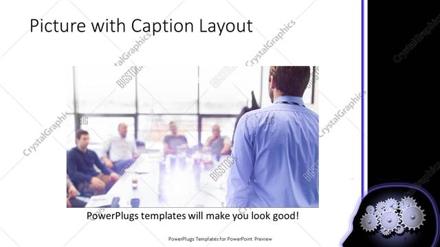Picture with Caption presentation slide layout