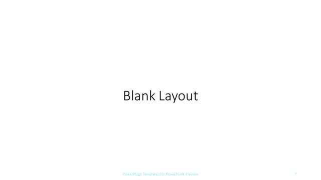 Blank presentation slide layout