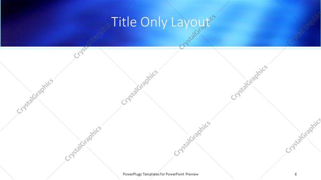 Title Only presentation slide layout