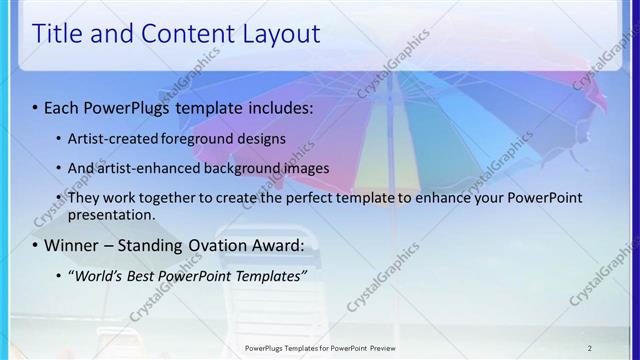 Title and Content presentation slide layout