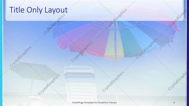 Title Only presentation slide layout