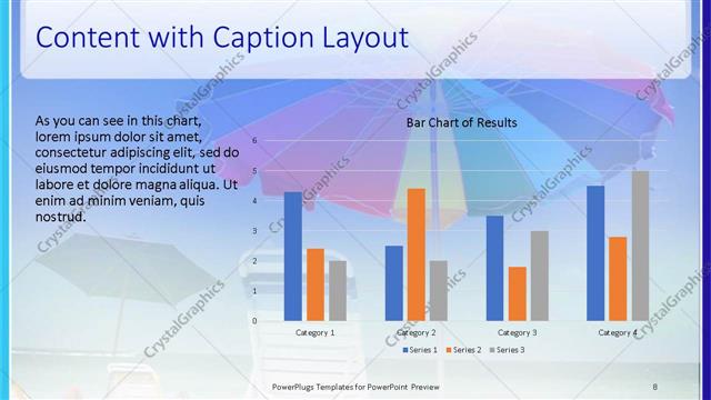Content with Caption presentation slide layout