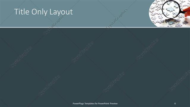 Title Only presentation slide layout