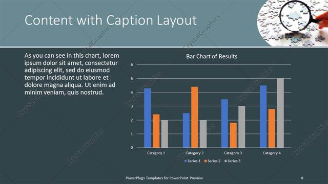 Content with Caption presentation slide layout
