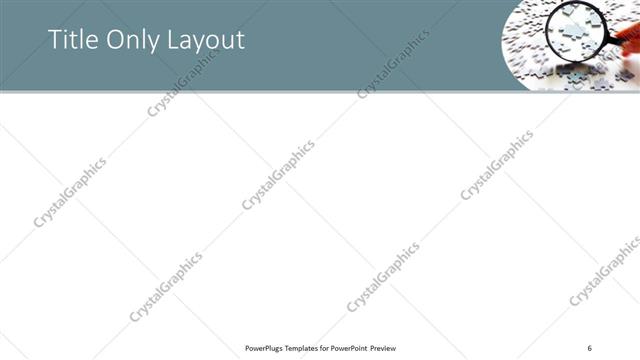 Title Only presentation slide layout