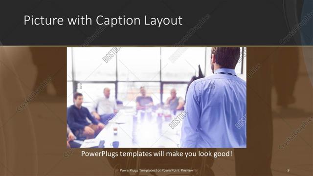 Picture with Caption presentation slide layout