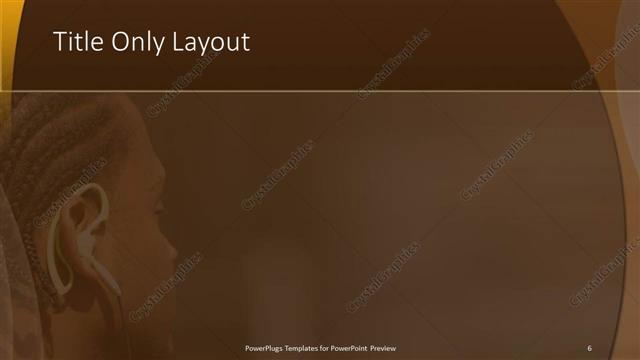 Title Only presentation slide layout