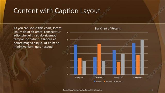 Content with Caption presentation slide layout