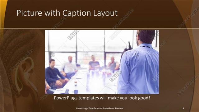 Picture with Caption presentation slide layout