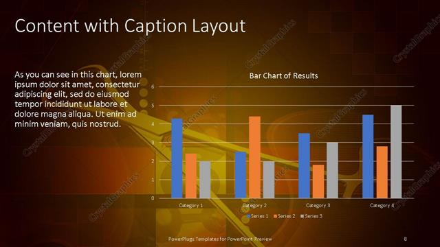 Content with Caption presentation slide layout