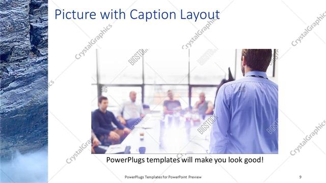 Picture with Caption presentation slide layout