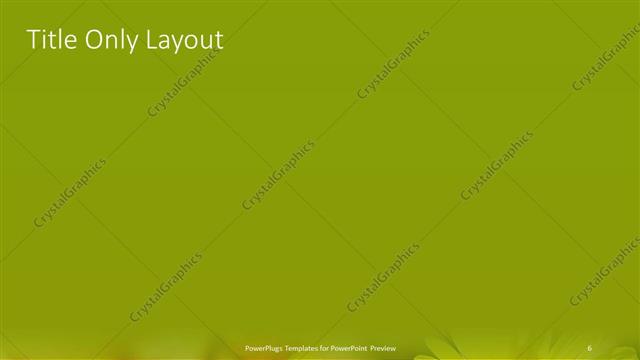 Title Only presentation slide layout