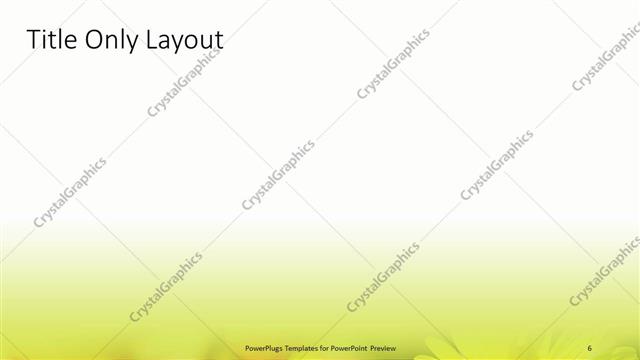 Title Only presentation slide layout