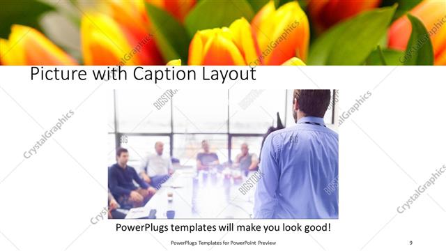 Picture with Caption presentation slide layout