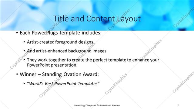 Title and Content presentation slide layout