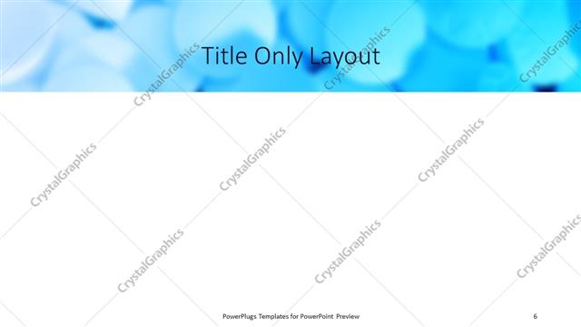 Title Only presentation slide layout