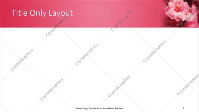 Title Only presentation slide layout