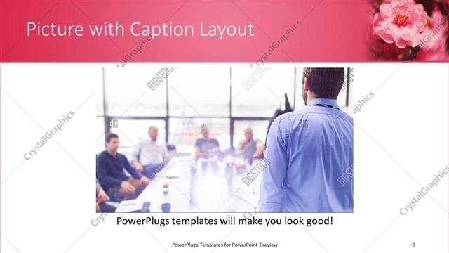 Picture with Caption presentation slide layout