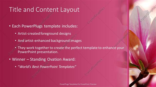 Title and Content presentation slide layout