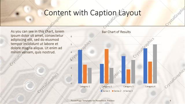 Content with Caption presentation slide layout