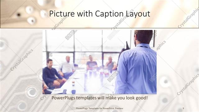 Picture with Caption presentation slide layout