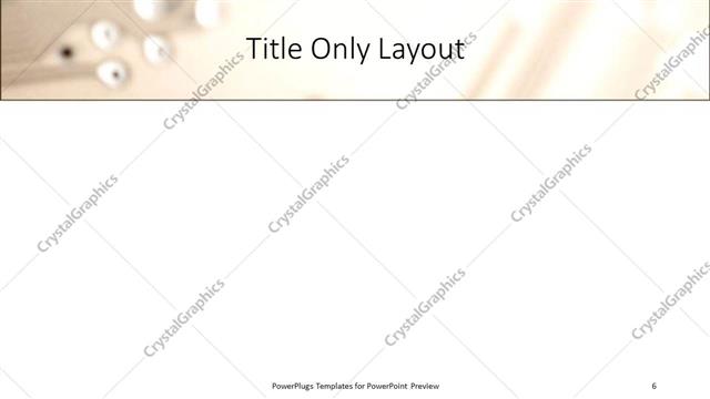 Title Only presentation slide layout