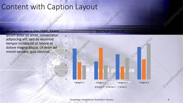 Content with Caption presentation slide layout