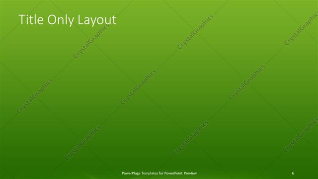 Title Only presentation slide layout