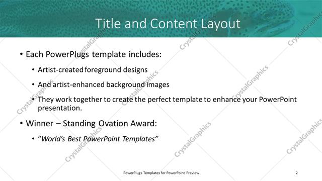 Title and Content presentation slide layout