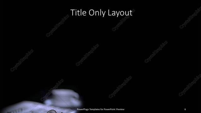 Title Only presentation slide layout