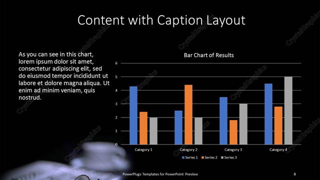 Content with Caption presentation slide layout