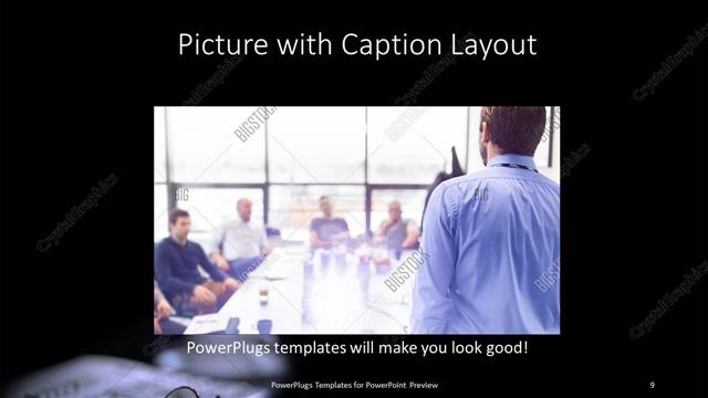 Picture with Caption presentation slide layout